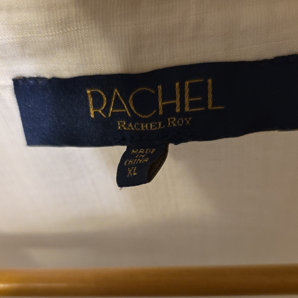 RACHEL Rachel Roy White Blouse Womens XL (Jacqueline # 11) - Picture 2 of 5